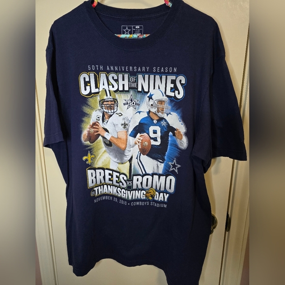Vintage Cowboys Team Apparrel Blue Size XL 50th Anniversary Season Clash of Nine - Picture 1 of 3